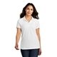 aerial view a white port authority(r) womens core classic pique polo, image 1 of 6