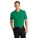 aerial view a bright kelly green port authority(r) core classic pique polo, image 1 of 6