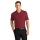 aerial view a burgundy port authority(r) core classic pique polo, image 1 of 6