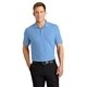 aerial view a carolina blue port authority(r) core classic pique polo, image 1 of 6