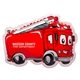 aerial view a red fire truck hot / cold pack, image 1 of 2
