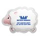 aerial view a white sheep hot / cold pack, image 1 of 2