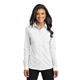 aerial view a white port authority(r) womens dimension knit dress shirt, image 1 of 6