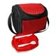 aerial view a red/red polypropylene lunch tray chiller, image 1 of 2