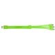 aerial view a green 3 in 1 noodle charging cable, image 1 of 2