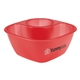 aerial view a translucent red dip - it(tm) 2- compartment snack bowl, image 1 of 2