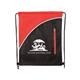 aerial view a red summit non - woven drawstring backpack, image 1 of 2