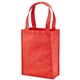 aerial view a red payson non - woven mini tote, image 1 of 2