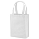 aerial view a white payson non - woven mini tote, image 1 of 2
