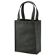 aerial view a black payson non - woven mini tote, image 1 of 2