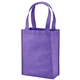 aerial view a purple payson non - woven mini tote, image 1 of 2