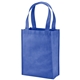 aerial view a royal blue payson non - woven mini tote, image 1 of 2