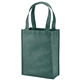 aerial view a hunter green payson non - woven mini tote, image 1 of 2