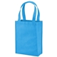aerial view a sky blue payson non - woven mini tote, image 1 of 2