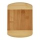 aerial view a natural bamboo small bamboo cutting board, image 1 of 3