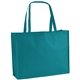 aerial view a teal the george non - woven tote bag - 20 x 16 - 4- color heat transfer, image 1 of 2