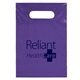 aerial view a grape lo - density die cut handle bag 7x10 flexo ink imprint, image 1 of 2