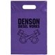 aerial view a grape plastic flexo ink multi color convention bag - 14 x 9-1/2, image 1 of 2