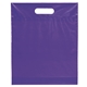 aerial view a grape lo - density die cut bag with bottom gusset, image 1 of 2