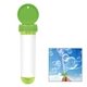 aerial view a lime green 1 oz tube bubble dispenser, image 1 of 7