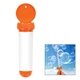 aerial view a orange 1 oz tube bubble dispenser, image 1 of 7