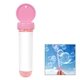 aerial view a pink 1 oz tube bubble dispenser, image 1 of 7