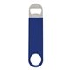 aerial view a blue large vinyl coated stainless steel bottle opener, image 1 of 3