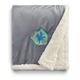 aerial view a gray field co.(r) cambridge oversized sherpa blanket, image 1 of 13