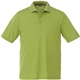 aerial view a dark citron green (660) mens dade short sleeve performance polo, image 1 of 4