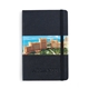 aerial view a black moleskine(r) hard cover ruled medium notebook, image 1 of 5