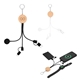 10w Bamboo Multi - Charging Cables Keyring With Watch Dock