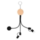 10w Bamboo Multi - Charging Cables Keyring With Watch Dock