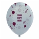 11 metallic latex wrap balloons