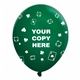 11 metallic latex wrap balloons