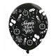 11 metallic latex wrap balloons