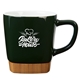 11 oz Ceramic Mug with Removable Bamboo Coaster
