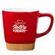 11 oz Ceramic Mug with Removable Bamboo Coaster