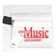 aerial view a white tech hom and travel kit with microfiber cleaning cloth and us wall charger in polyester zipper kit, image 1 of 2
