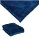 aerial view a navy fairmont mink touch blanket, image 1 of 4