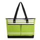 aerial view a apple green two - pocket fashion tote, image 1 of 2
