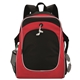 aerial view a red good value(tm) homestretch backpack, image 1 of 2