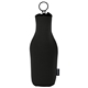 aerial view a black koozie(r) neoprene zip - up bottle cooler, image 1 of 5