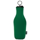 aerial view a green koozie(r) neoprene zip - up bottle cooler, image 1 of 5