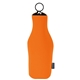 aerial view a orange koozie(r) neoprene zip - up bottle cooler, image 1 of 5
