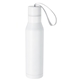 aerial view a white vacuum insulated bottle with carry loop - 18 oz, image 1 of 4