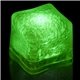 a green blank green lited ice cubes