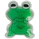 aerial view a green gel beads hot / cold pack frog, image 1 of 2