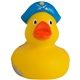 aerial view a yellow pirate rubber duck, image 1 of 7