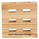 aerial view a wooden wooden pallet coaster, image 1 of 4