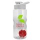 a clear bottle & white lid & red mixing ball mini mountain 22 oz tritan(tm) shaker bottle with drink thru lid